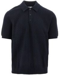 Wax London - 'Naples' Jacquard Knit Polo Shirt - Lyst