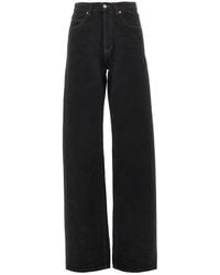 Saint Laurent - V-Cut High-Rise Waist Jeans - Lyst