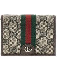 Gucci - Gg Supreme Bi-Fold Wallet - Lyst