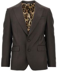 Dolce & Gabbana - Sicilia Light Wool Single-Breasted Jacket - Lyst