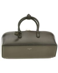 Alaïa - Box Leather Small 'Delta' Bag - Lyst