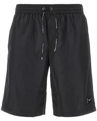 Dolce & Gabbana - Swimshorts With Logo Plate - Lyst