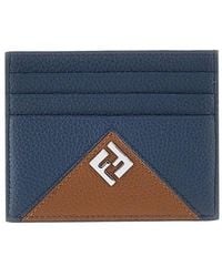 Fendi - Lui' Grained Leather Cardholder - Lyst
