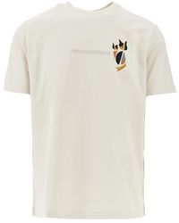 Emporio Armani - Après Cats And Logo Embroidery Print T-Shirt - Lyst
