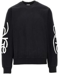 Arte' - Cotton Sweatshirt With Logo Embroidery - Lyst