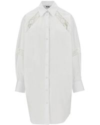 MSGM - Abito Chemisier Con Inserti - Lyst