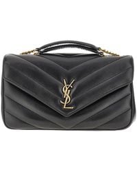 Saint Laurent - Quilted Nappa Leather Medium 'Loulou' Bag - Lyst