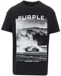 Purple Brand - Inside-Out Jersey T-Shirt With Print - Lyst