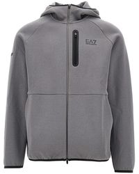 EA7 - 'Dynamic Athlete' Ventus7 Full-Zip Sweatshirt - Lyst