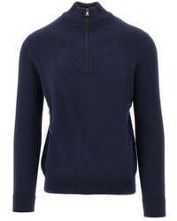 Ballantyne - Half-Zip Cashmere Sweater - Lyst