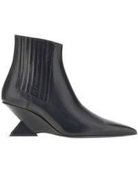 The Attico - 'Cheope' Leather Ankle Boots - Lyst