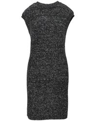 Emporio Armani - Sequinned Knit Mini Dress - Lyst