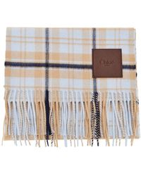 Chloé - 'Chloé Highlanding' Cashmere Scarf - Lyst