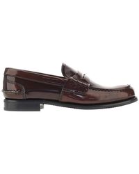 Church's - 'Pembrey W5' Fumé Polished Leather Loafers 38 - Lyst