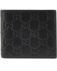 Gucci - 'Gg Emblem' Leather Bi-Fold Wallet - Lyst