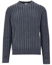 Aspesi - Cotton Cable Knit Sweater - Lyst