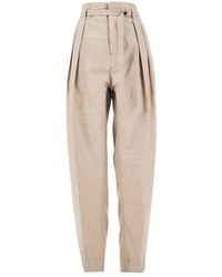 Bottega Veneta - Light Wool Pants With Belt - Lyst
