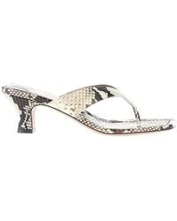 Paris Texas - Python-Print Leather 'Portofino' Mules - Lyst