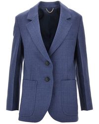 Victoria Beckham - 'Katherine' Wool-Blend Single-Breasted Jacket - Lyst