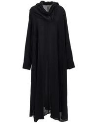 TOTEME - Crepe De Chine Long Dress With Scarf Detail - Lyst