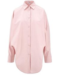 Loewe - Camicia Oversize Con Spacchi Arrotondati Donna - Lyst