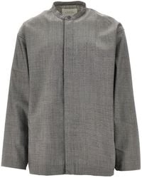 Studio Nicholson - 'Karst' Tropical Wool Shirt - Lyst