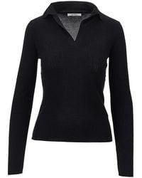 Max Mara - Cashmere And Silk-Blend Knitted Polo Shirt - Lyst