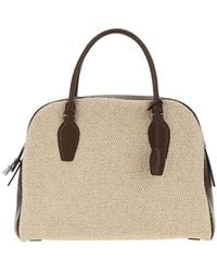 The Row - Canvas And Leather 'India 12.00' Bag - Lyst