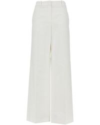 Fendi - Canvas Pants With Mid-Leg Drawstring - Lyst