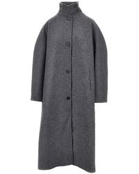 Jil Sander - Double Wool Oversized Coat - Lyst
