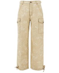 Etro - Floral Jacqyard Canvas Cargo Pants - Lyst