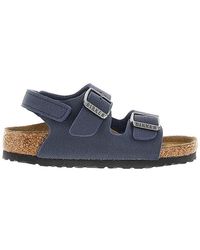 Birkenstock - 'Milano' Birko-Flor Nubuck Sandals Kids - Lyst