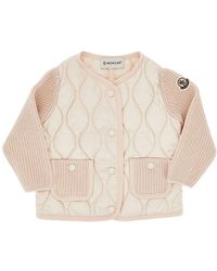 Moncler - Padded Nylon And Wool Cardigan Kids - Lyst