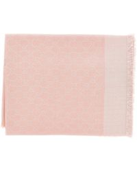 Gucci - Silk And Wool Scarf With Gg Motif - Lyst