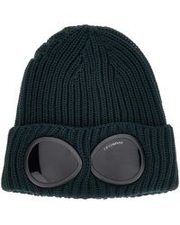 C.P. Company - Wool Beanie Hat With Lenses - Lyst