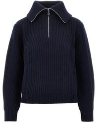 Weekend by Maxmara - Half-Zip Wool Sweater - Lyst