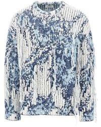 Laneus - Wool-Blend Crewneck Sweater - Lyst