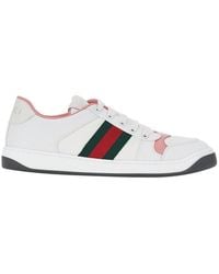 Gucci - 'Screener' Sneakers With Web Ribbon Detail - Lyst
