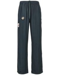 DIESEL - Satin Track Pants With Patches - Lyst