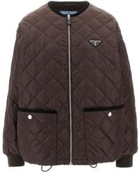 Prada - Giacca Trapuntata - Lyst