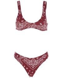 VENUJA - Strass-Embellished Bandana Print Bikini - Lyst