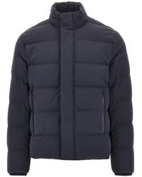 Emporio Armani - Water-Repellent Stretch Nylon Down Jacket - Lyst