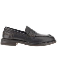 JUAN LACARCEL BY CALCE - Grained Leather Loafers - Lyst