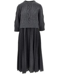 Weekend by Maxmara - Midi Dress With Sweater - Lyst