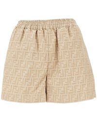 ショートパンツ FENDI FF beige chambray denim shorts ショートパンツ FENDI FF beige chambray denim shorts FENDI