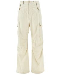 Dolce & Gabbana - Cotton Cargo Pants With Logo Plate - Lyst