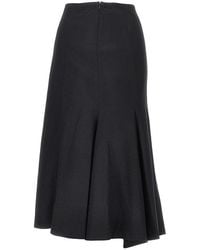 THE LATEST - 'Erika' Flannel Midi Skirt - Lyst