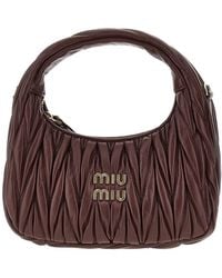 Miu Miu - Small Miu Wander Hobo Bag - Lyst