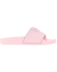 Pinko - Love Birds Logo Rubber Slides - Lyst