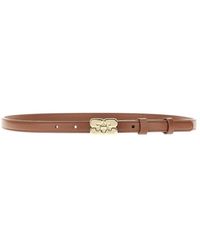 Ganni - 'Kat' Recycled Leather Belt - Lyst
